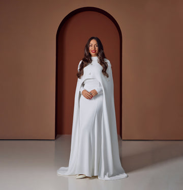 Cape Dress Gown