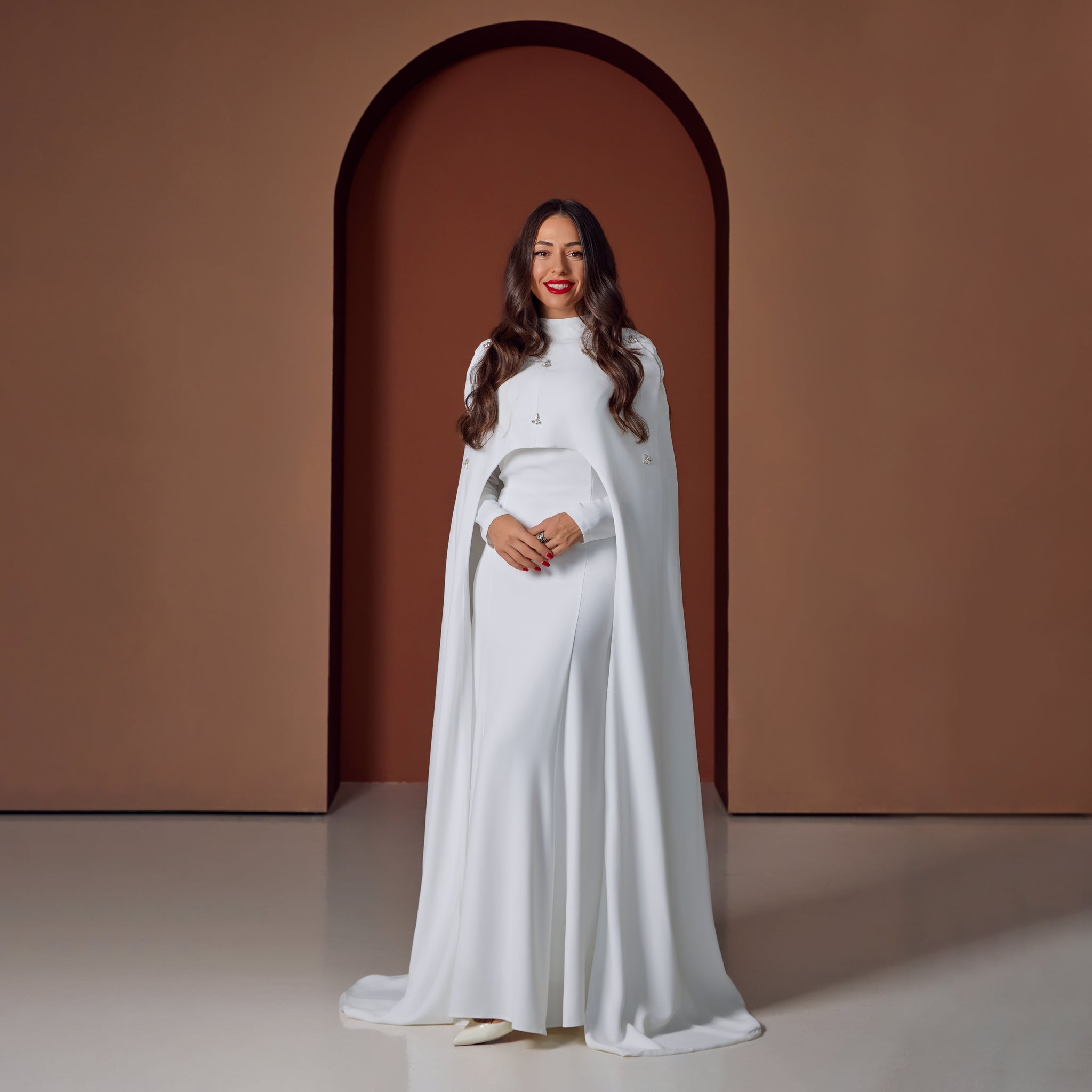 Cape Dress Gown