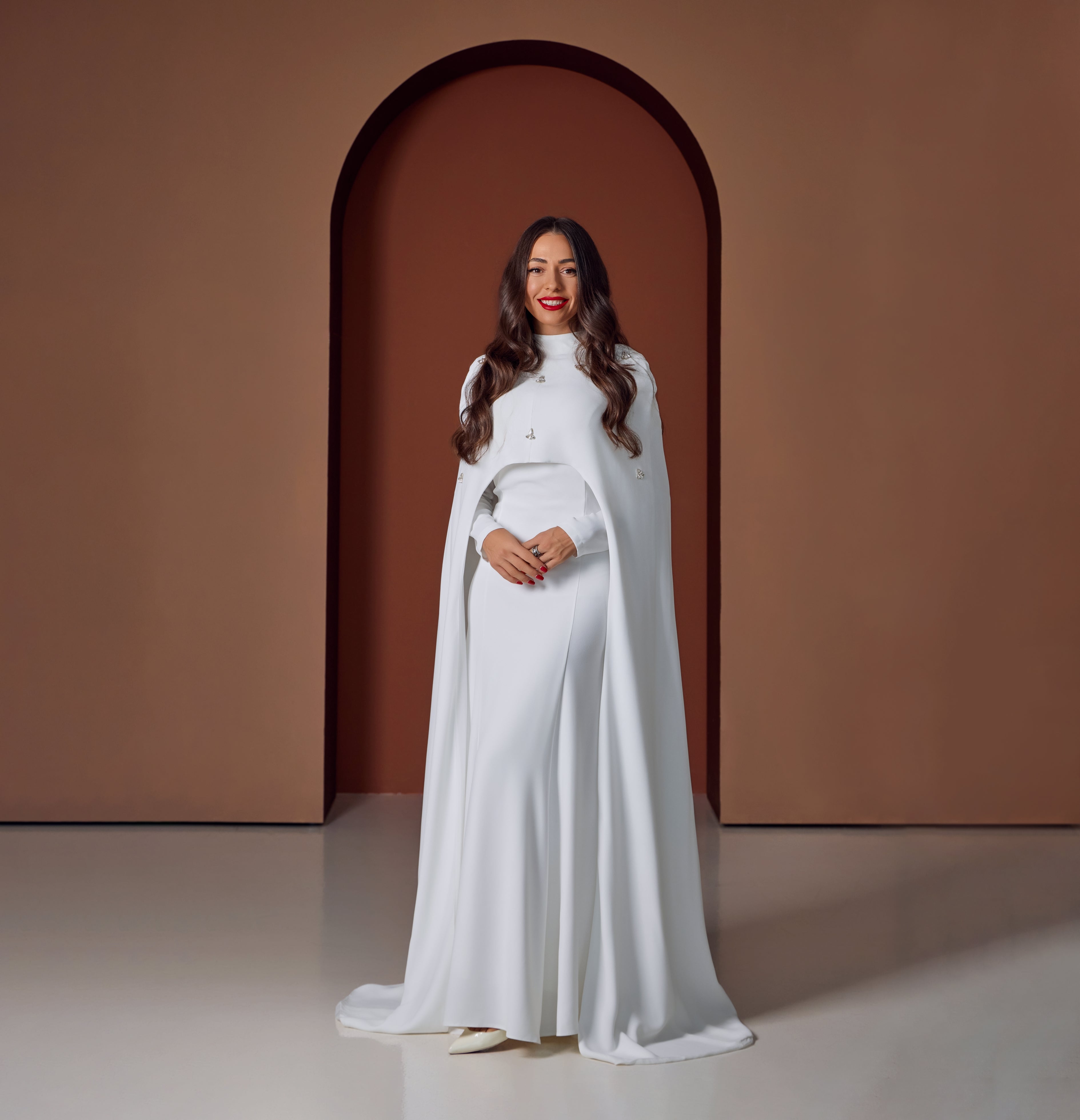 Cape Dress Gown