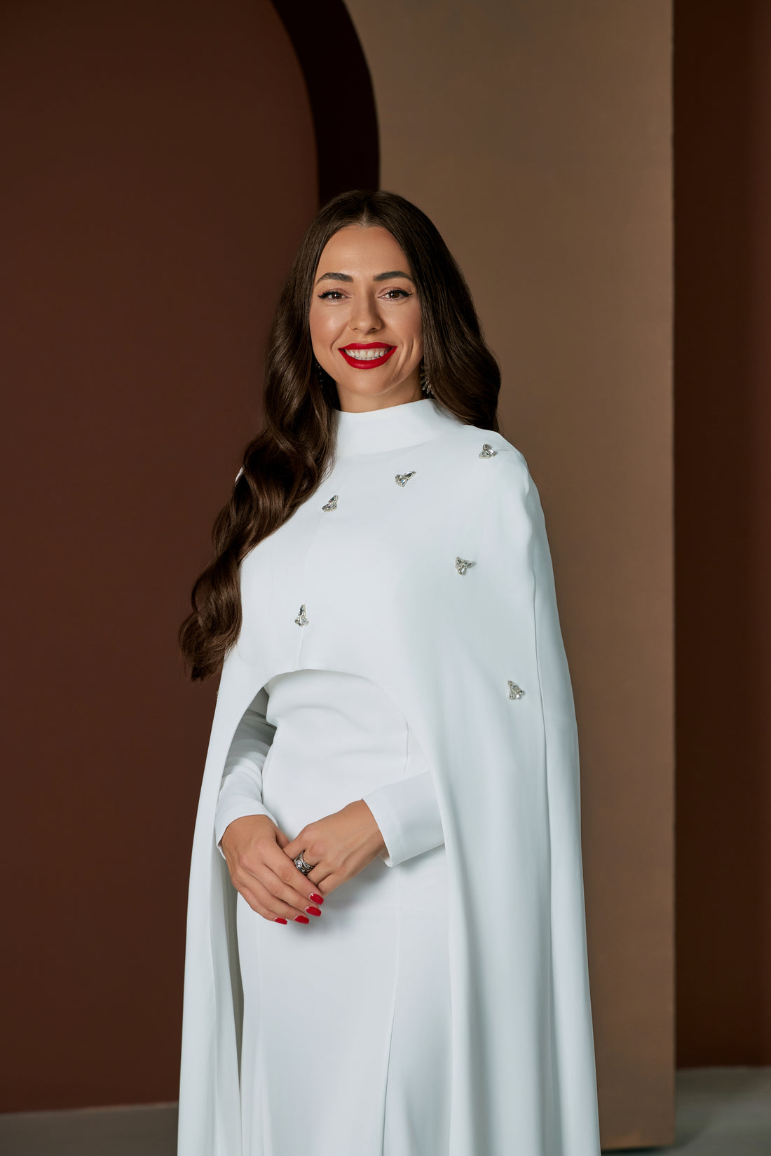 Cape Dress Gown