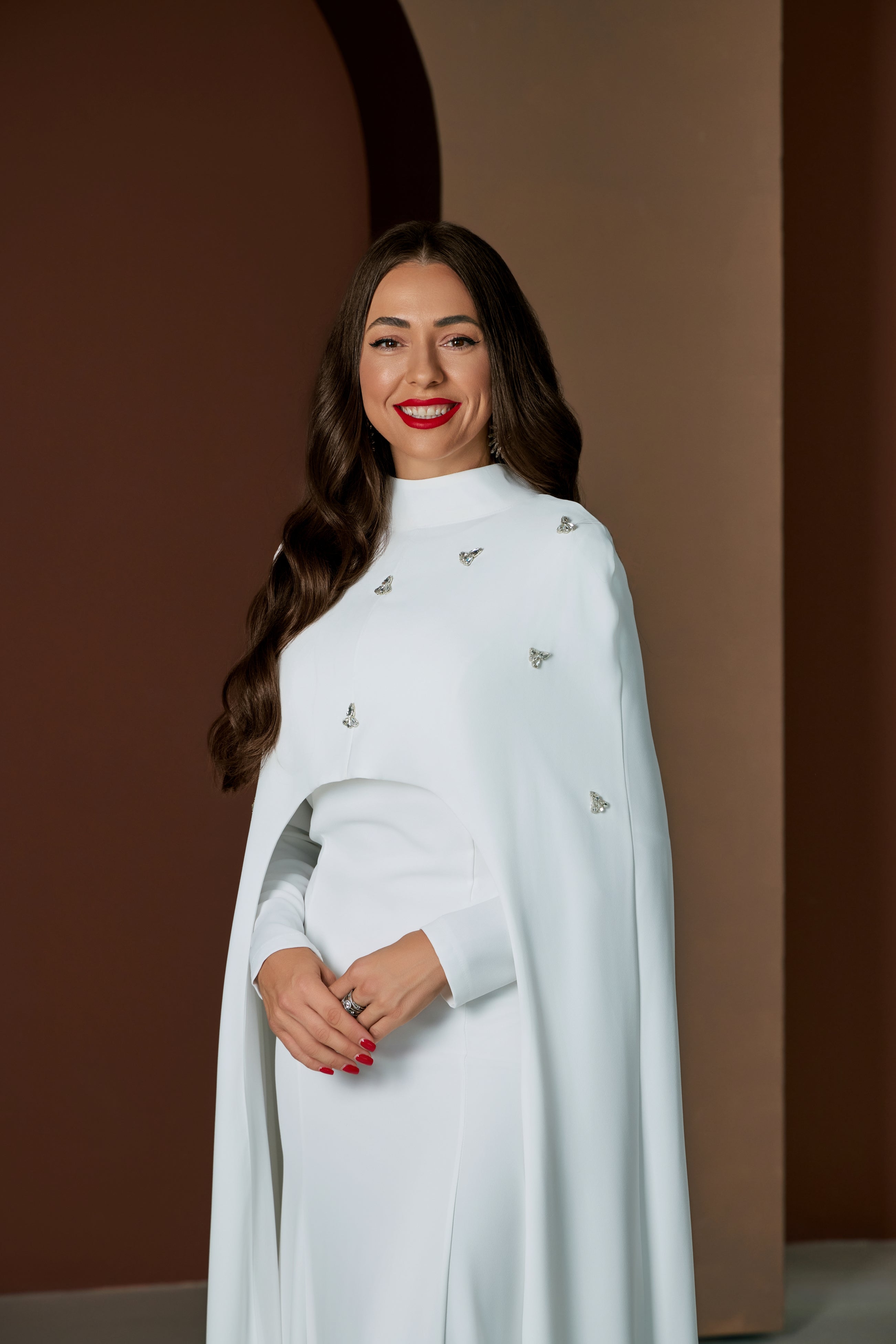 Cape Dress Gown