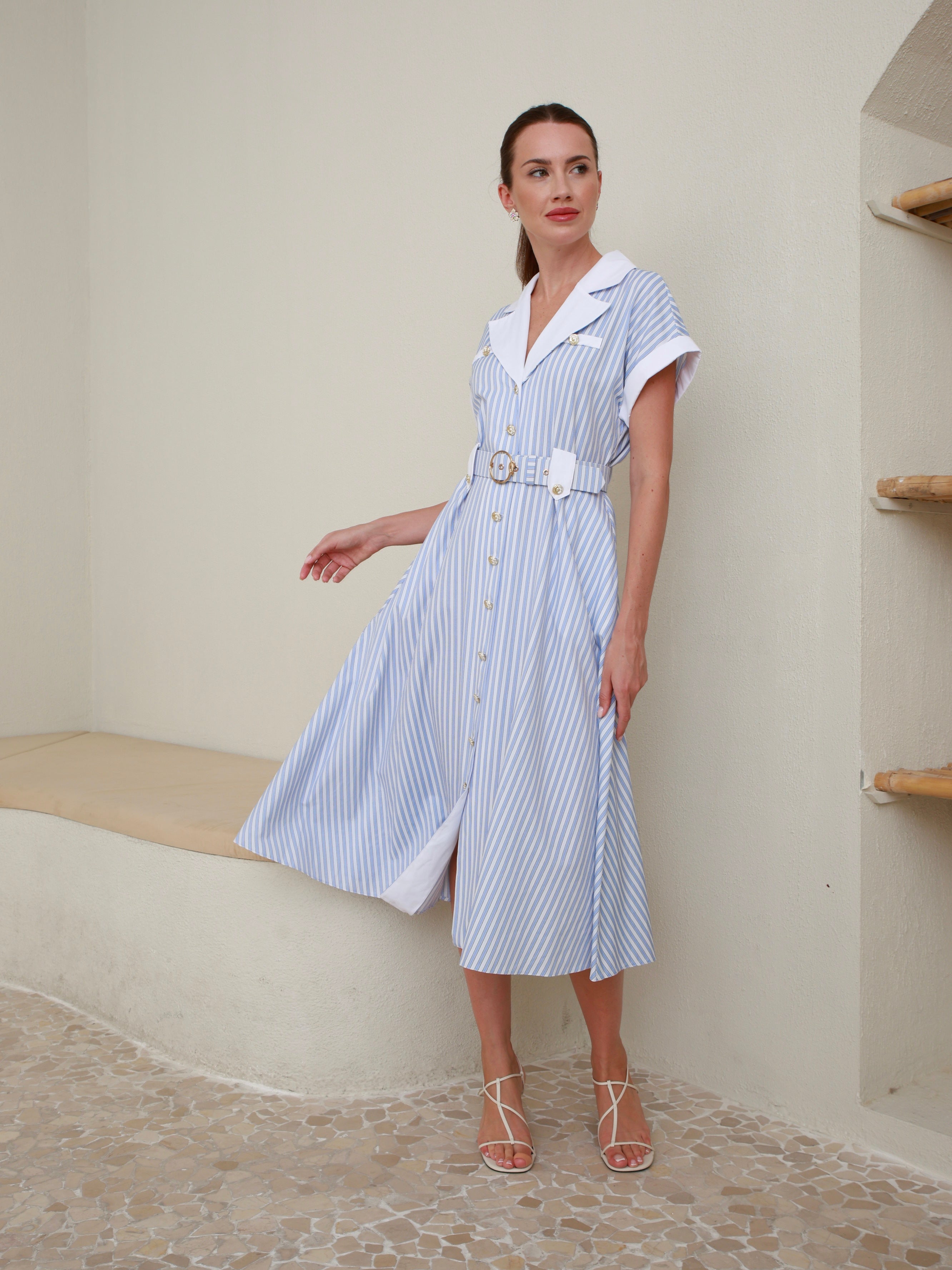Capri Stripe Dress – Adal Muse